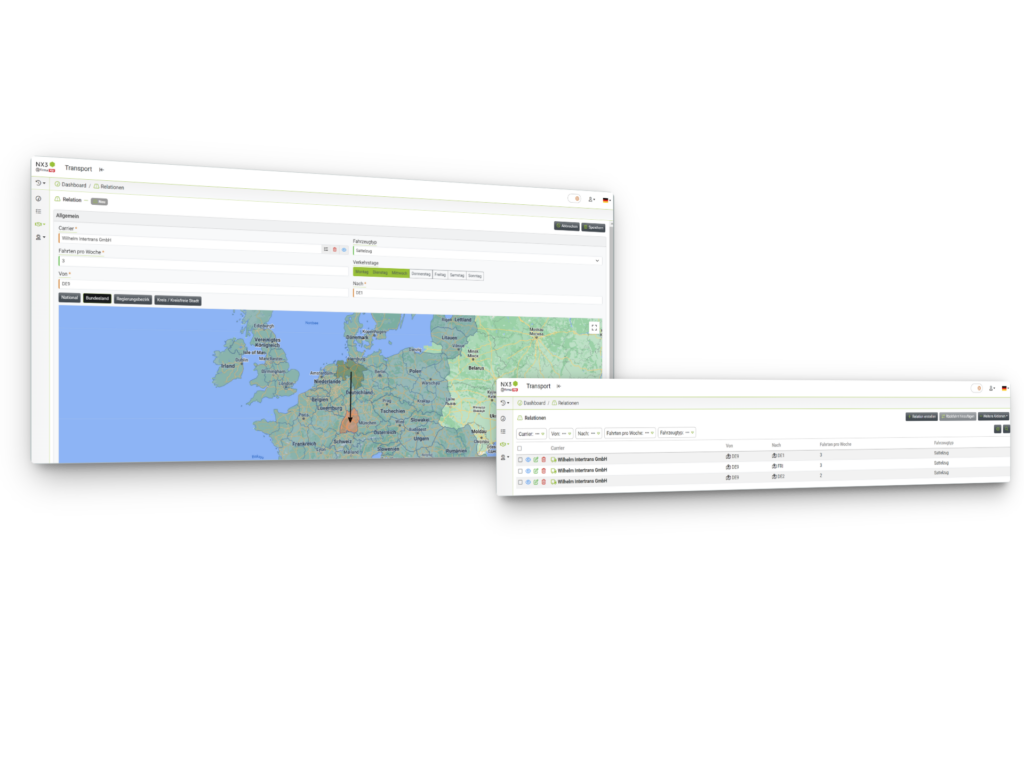 NX3 Modul Regionen Logistik